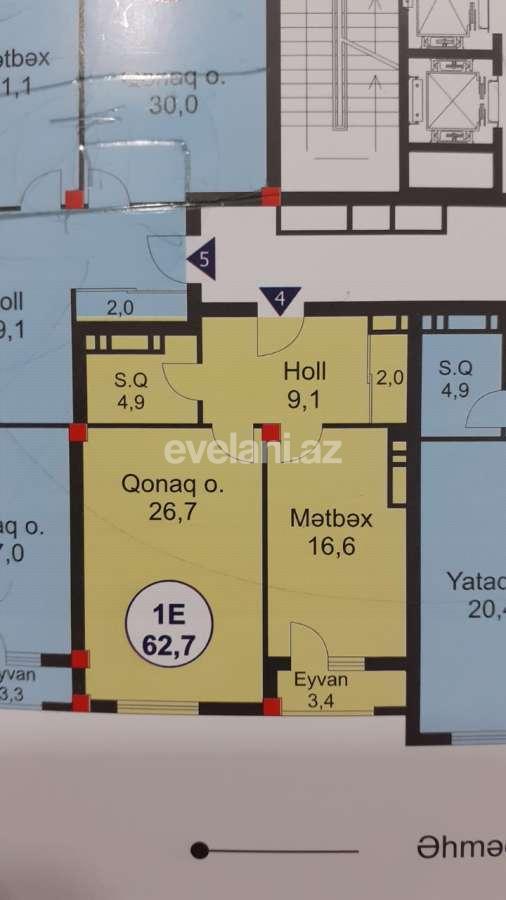 Sale, new building, 1 room, 63 m², Baku, Narimanov r, Nariman Narimanov m.