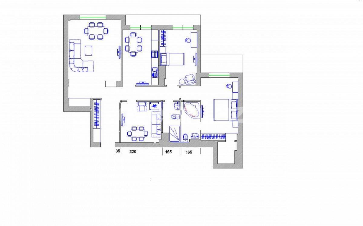 Sale, new building, 4 room, 146.98 m², Baku, Khatai r, Hazi Aslanov m.