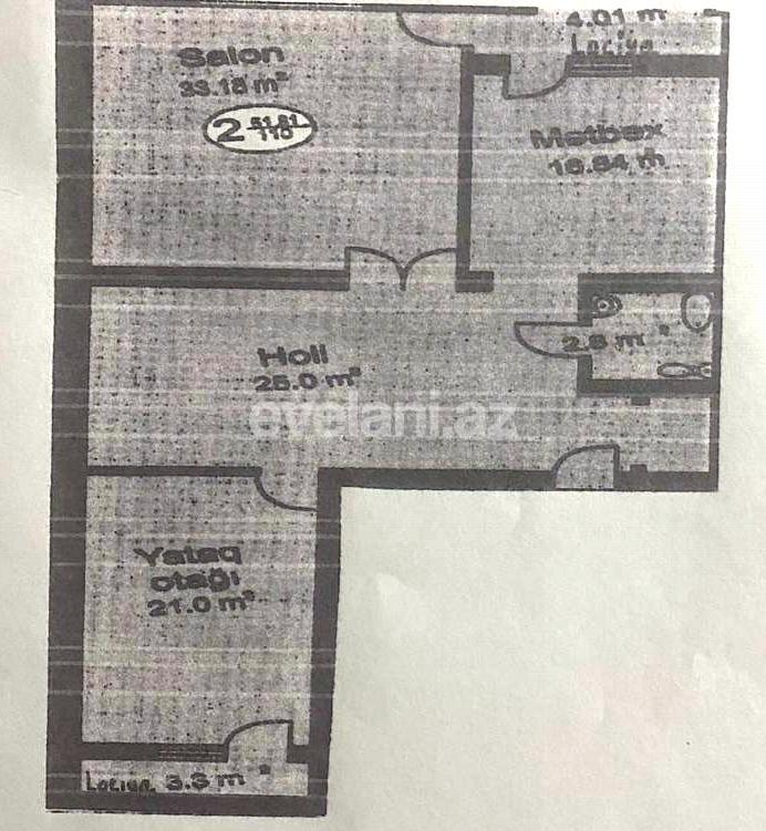 Sale, new building, 2 room, 110 m², Baku, Sabail r, Badamdar d.