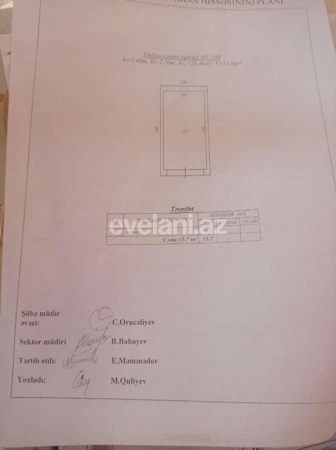 Satılır, qaraj, 16 m², Bakı, Yasamal r, Yasamal q, Nizami m.