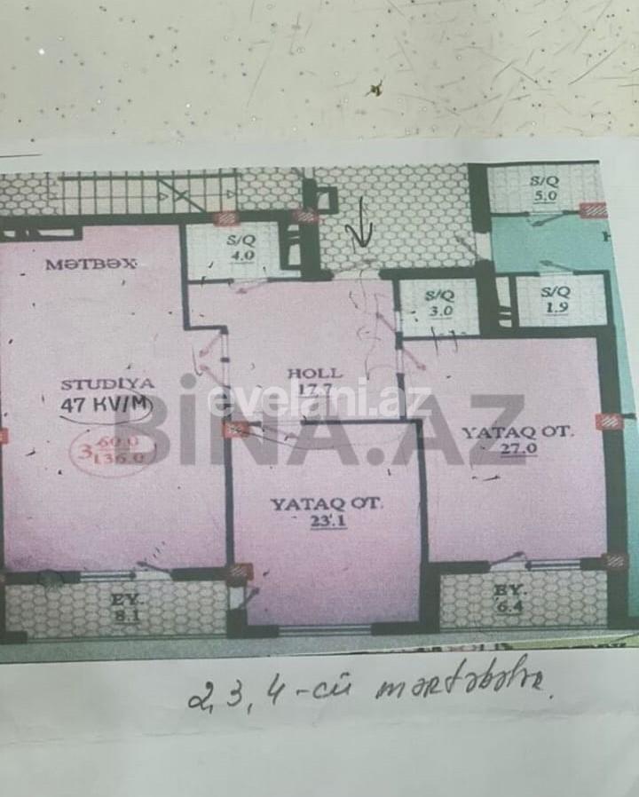 Satılır, yeni tikili, 3 otaqlı, 136 m², Bakı, Nərimanov r, Nəriman Nərimanov m.