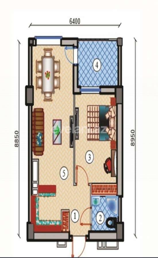 Satılır, yeni tikili, 2 otaqlı, 58 m², Bakı, Nərimanov r, Nəriman Nərimanov m.
