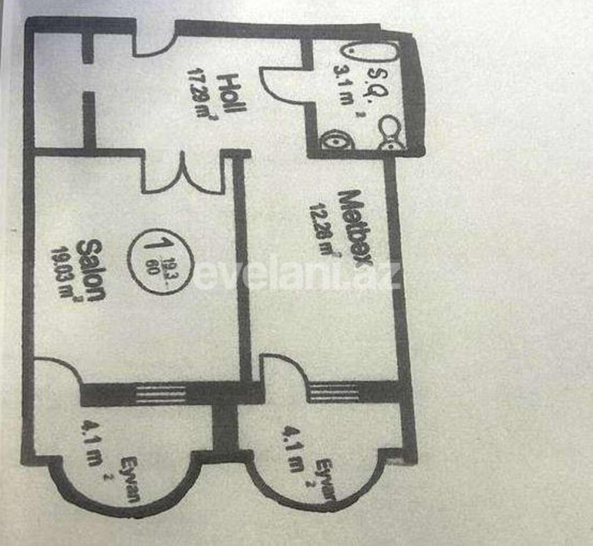 Kirayə verilir, yeni tikili, 1 otaqlı, 60 m², Bakı, Səbail r, Badamdar q, Elmlər Akademiyası m.