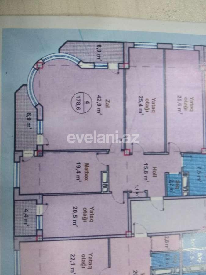 Sale, new building, 4 room, 179 m², Baku, Khatai r, Hazi Aslanov m.