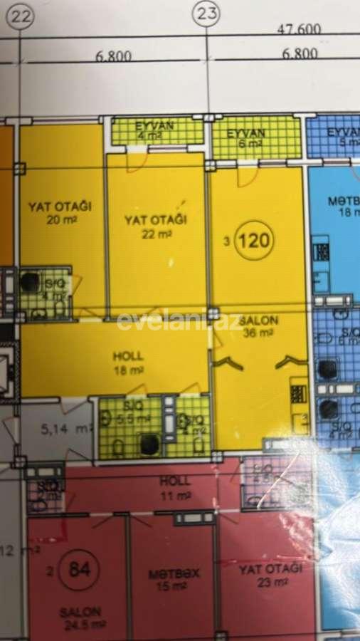 Продаётся, новостройка, 3-комнаты, 120 m², Баку, Низаминский r, Нефтчиляр m.