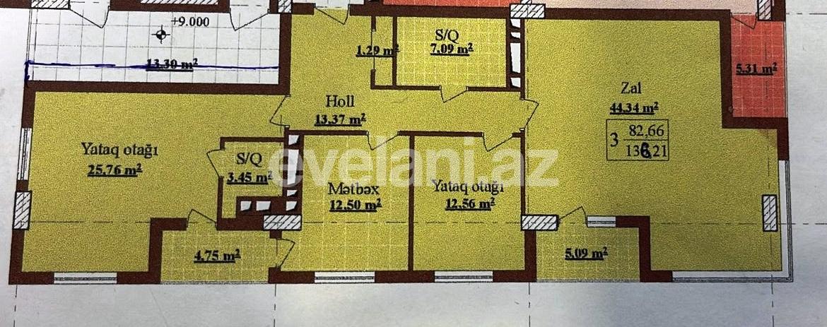 Продаётся, новостройка, 3-комнаты, 136 m², Баку, Насиминский r.