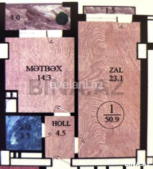 Rent, new building, 2 room, 51 m², Baku, Nasimi r, 28 may m.