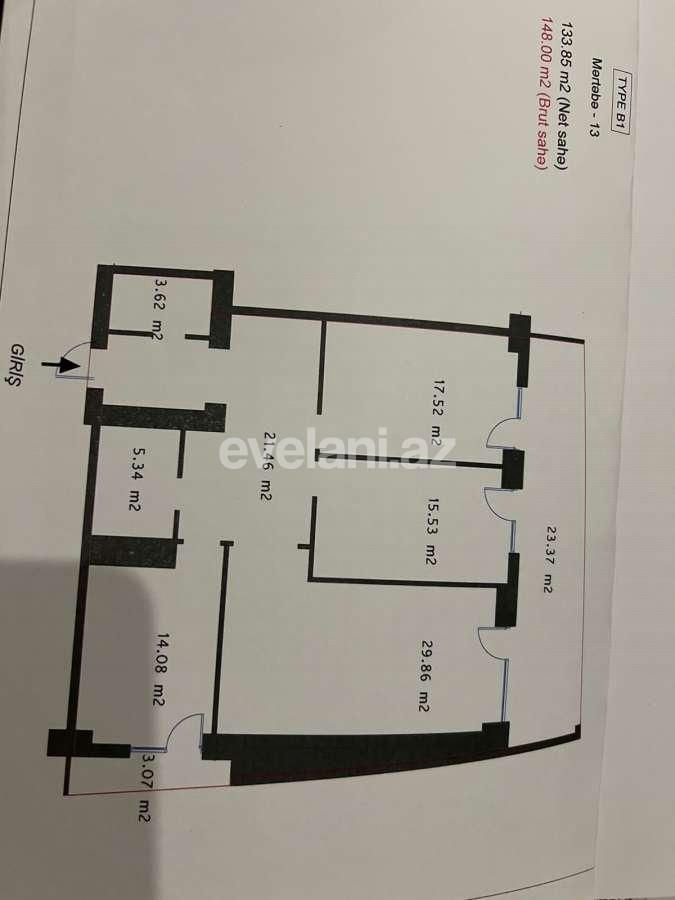Satılır, yeni tikili, 3 otaqlı, 148 m², Bakı, Yasamal r, 8 Noyabr m.