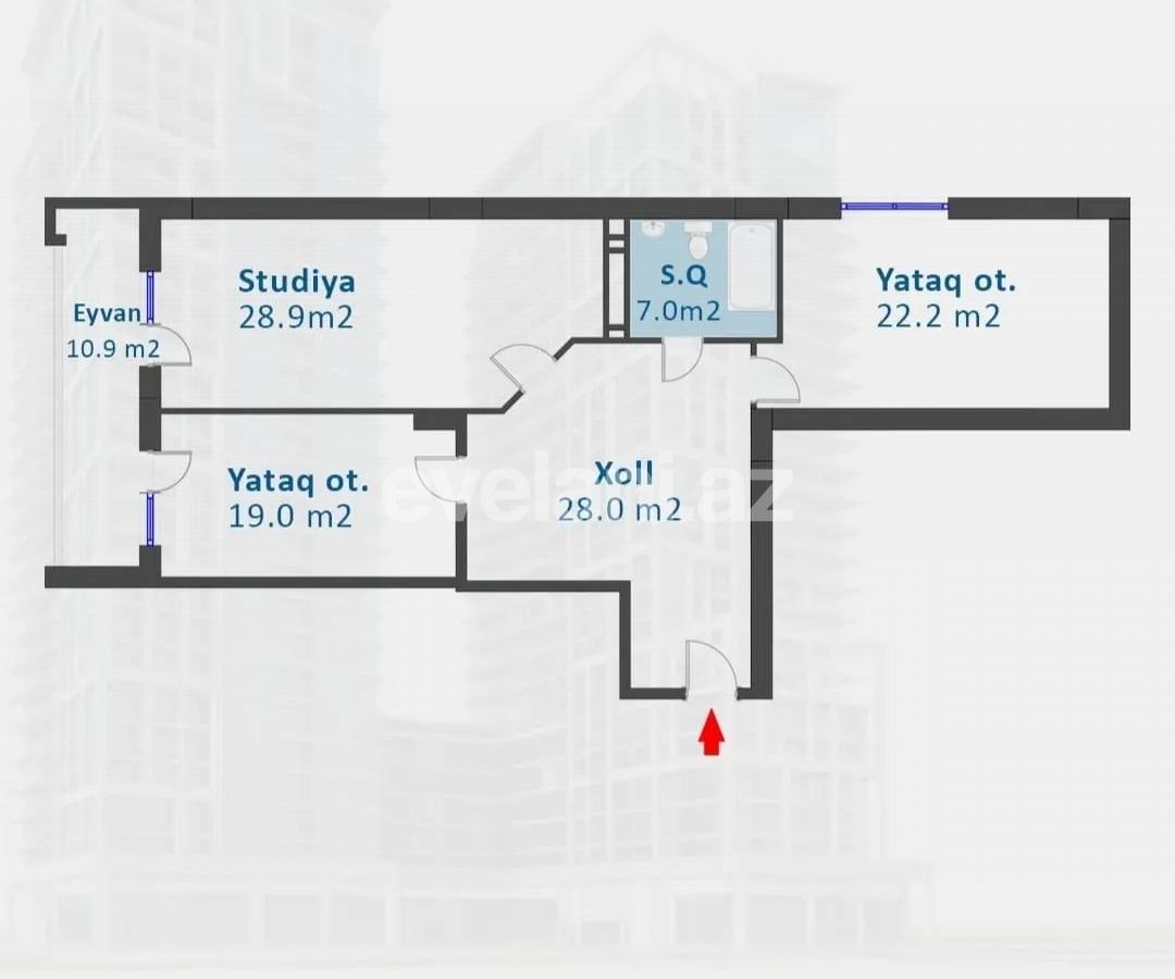 Satılır, yeni tikili, 2 otaqlı, 116 m², Bakı, Xətai r, Əhmədli q, Əhmədli m.