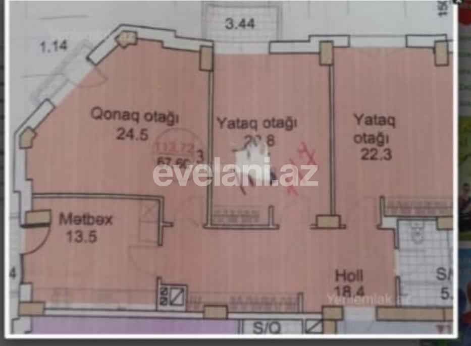 Satılır, yeni tikili, 3 otaqlı, 117 m², Bakı, Xətai r, Ağ şəhər q, Şah İsmayıl Xətai m.