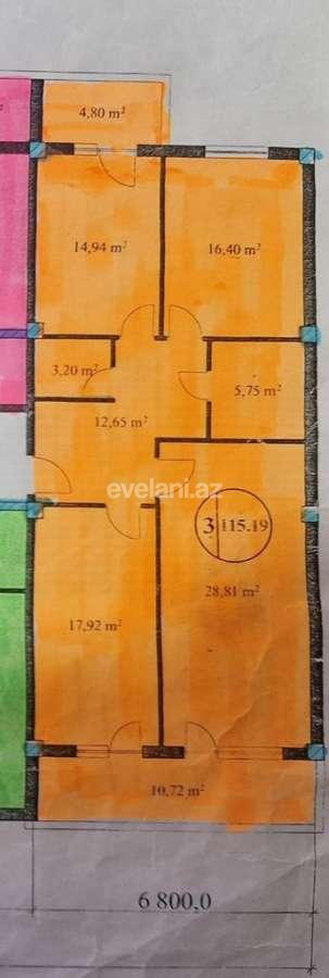 Satılır, yeni tikili, 3 otaqlı, 117 m², Bakı, Nizami r, Qara Qarayev m.