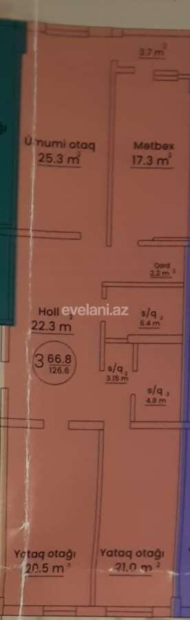 Satılır, yeni tikili, 3 otaqlı, 127 m², Bakı, Nəsimi r.