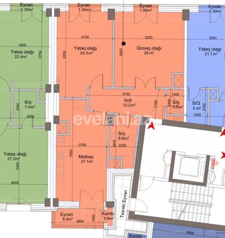 Satılır, yeni tikili, 3 otaqlı, 114 m², Bakı, Xətai r, Şah İsmayıl Xətai m.