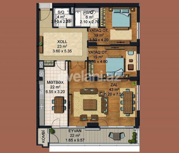 Satılır, yeni tikili, 3 otaqlı, 162 m², Bakı, Xətai r, Ağ şəhər q, Şah İsmayıl Xətai m.