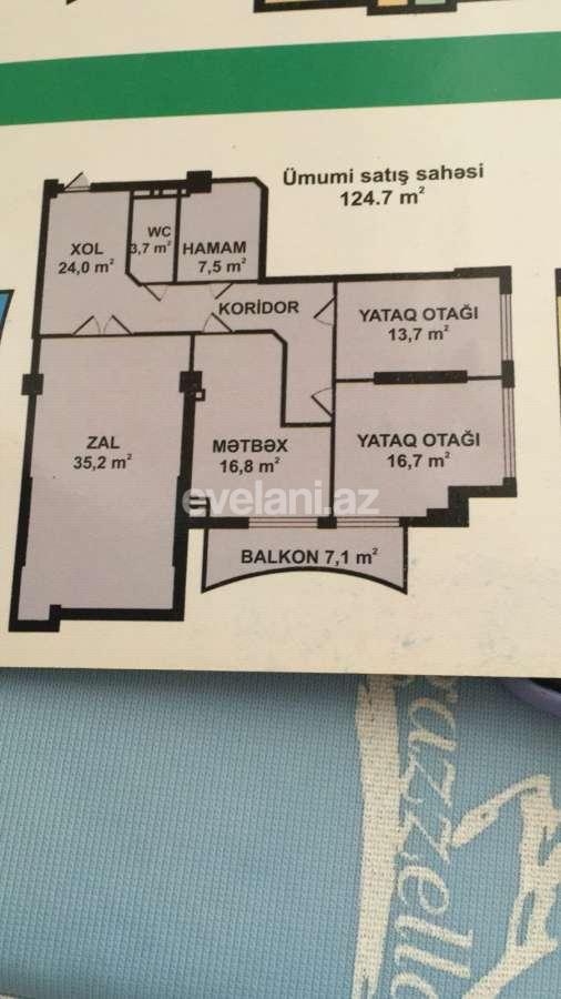 Satılır, yeni tikili, 3 otaqlı, 124 m², Bakı, Xətai r, Şah İsmayıl Xətai m.