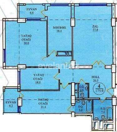 Продаётся, новостройка, 4-комнаты, 176 m², Баку, Ясамальский r, Иншаатчылар m.