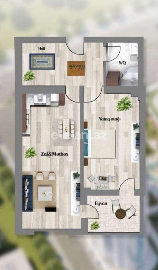 Satılır, yeni tikili, 2 otaqlı, 80 m², Bakı, Xətai r, Şah İsmayıl Xətai m.