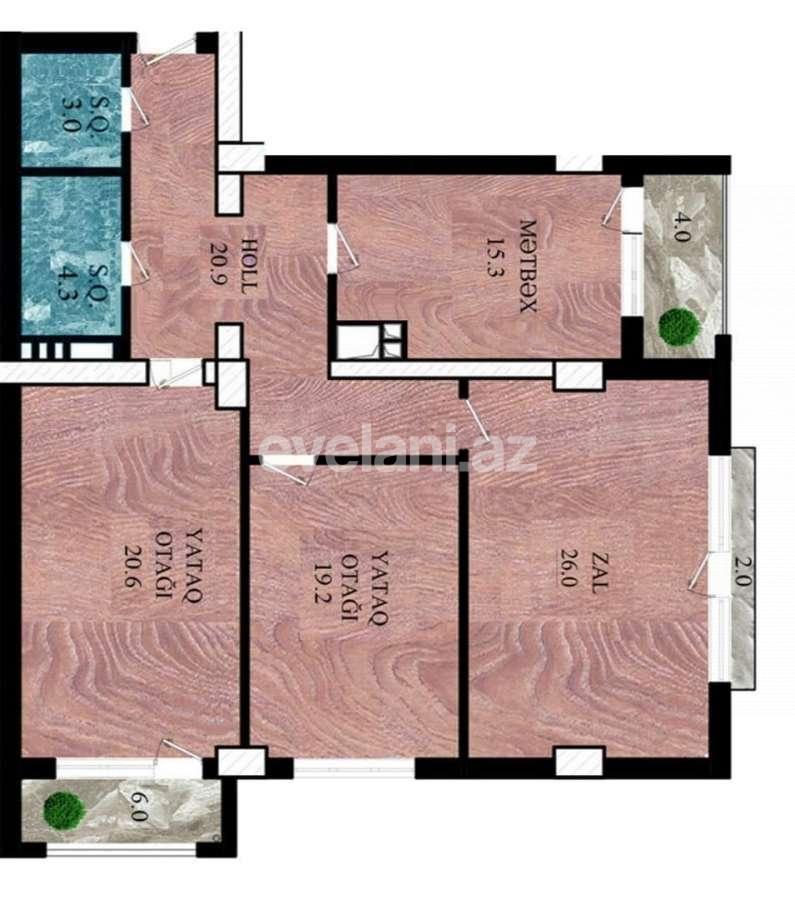 Satılır, yeni tikili, 3 otaqlı, 125 m², Bakı, Nəsimi r, 28 may m.