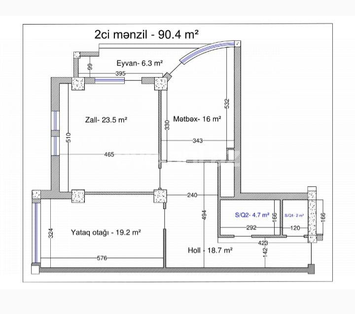 Satılır, yeni tikili, 2 otaqlı, 90 m², Bakı, Nəsimi r, 28 may m.