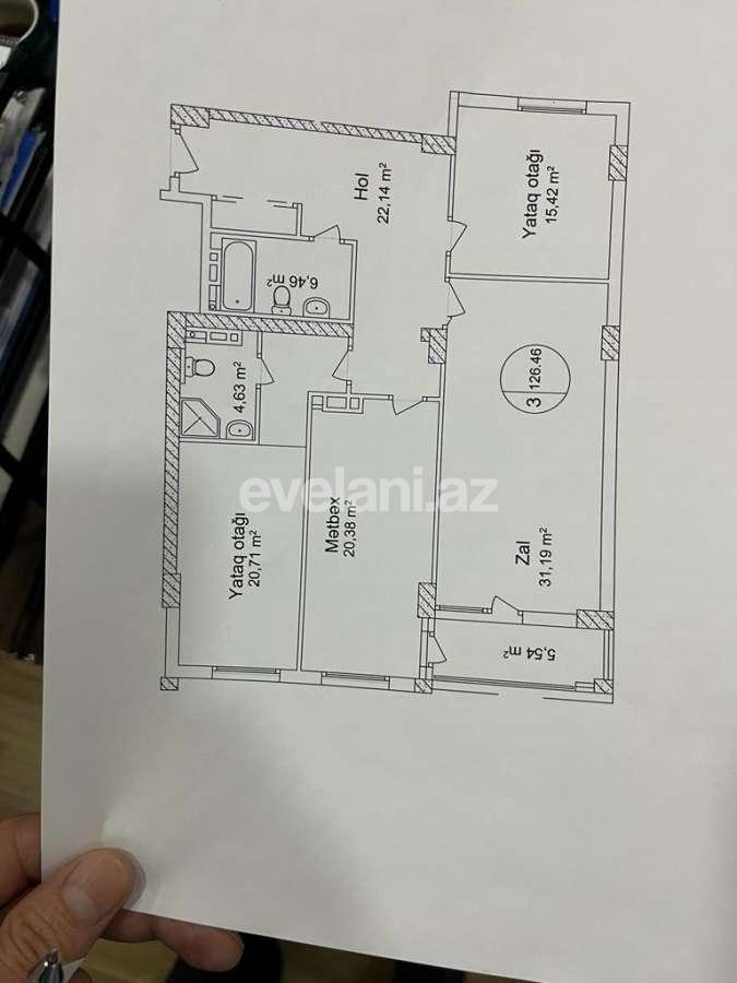 Satılır, yeni tikili, 3 otaqlı, 126 m², Bakı, Nizami r, Qara Qarayev m.