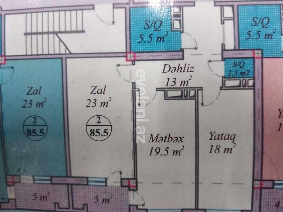 Sale, new building, 2 room, 87 m², Baku, Khatai r, Hazi Aslanov m.