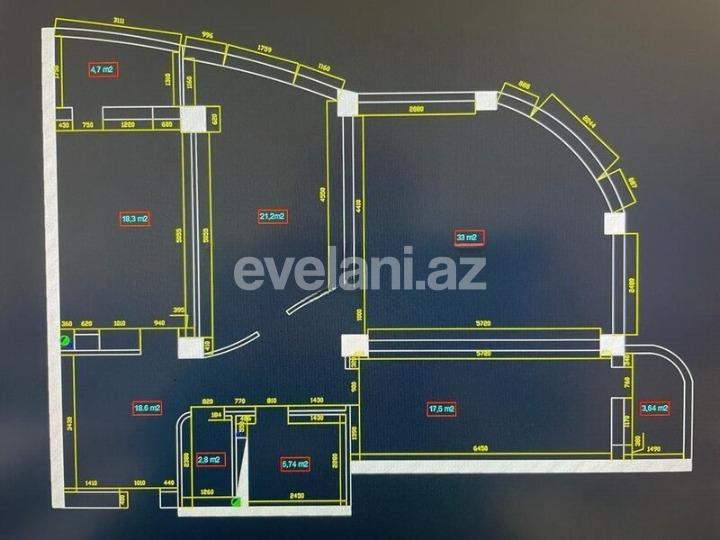 Satılır, yeni tikili, 3 otaqlı, 134 m², Bakı, Yasamal r, 20 yanvar m.