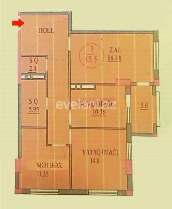 Satılır, yeni tikili, 3 otaqlı, 85.5 m², Bakı, Nərimanov r.