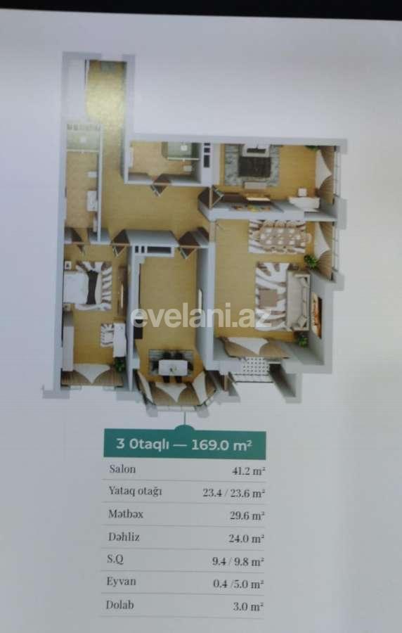 Satılır, yeni tikili, 3 otaqlı, 169 m², Bakı, Səbail r, Bayıl q.