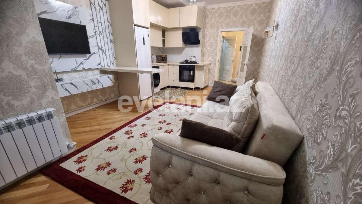 Rent, new building, 2 room, 60 m², Baku, Khatai r, Shah Ismail Khatai m.
