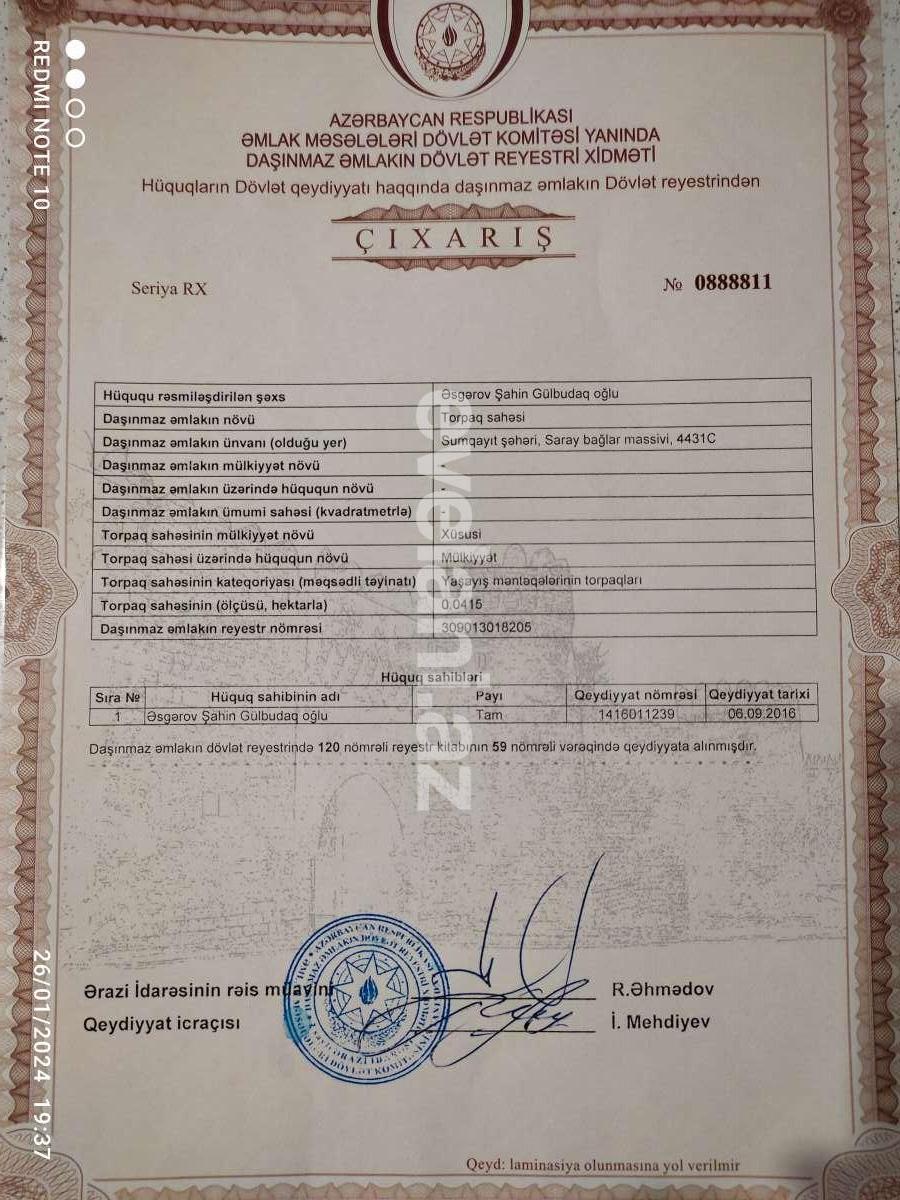 Satılır, həyət evi / bağ, 4 otaqlı, 75 m², Bakı, Abşeron r, Saray q.