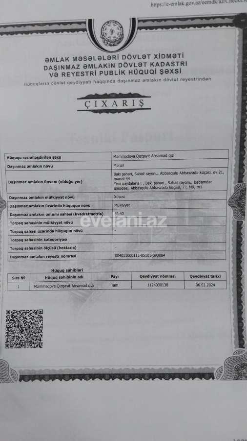 Satılır, köhnə tikili, 3 otaqlı, 80 m², Bakı, Səbail r, Badamdar q, İçəri Şəhər m.