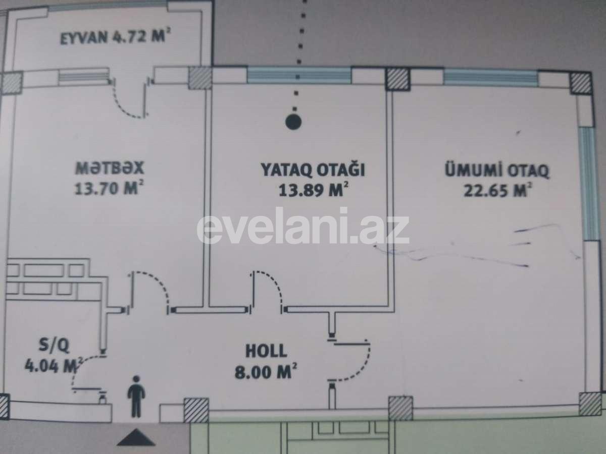 Sale, new building, 2 room, 66.99 m², Baku, Khatai r, Hazi Aslanov m.