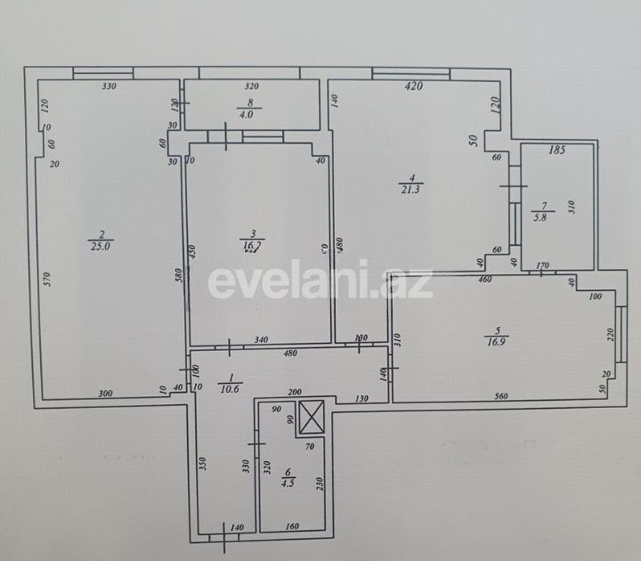Sale, new building, 3 room, 119 m², Baku, Khatai r, Hazi Aslanov m.