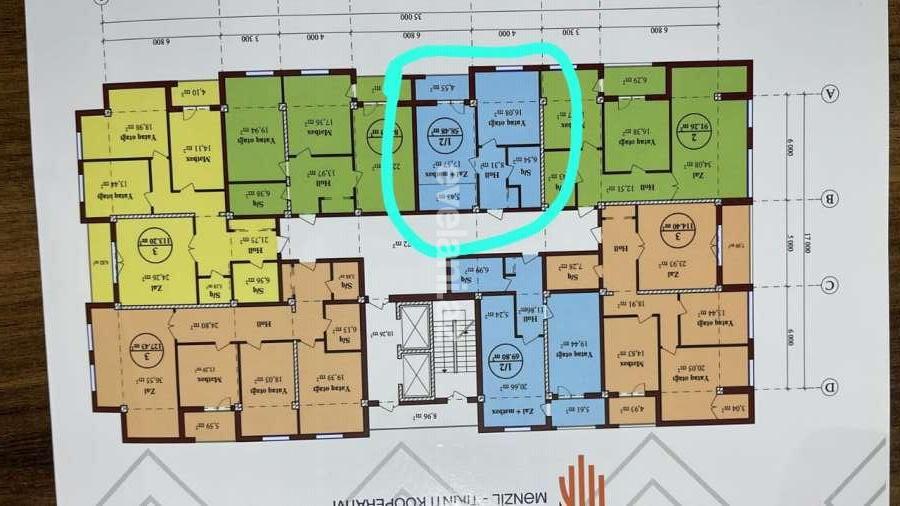 Satılır, yeni tikili, 1 otaqlı, 59 m², Bakı, Nizami r, Qara Qarayev m.