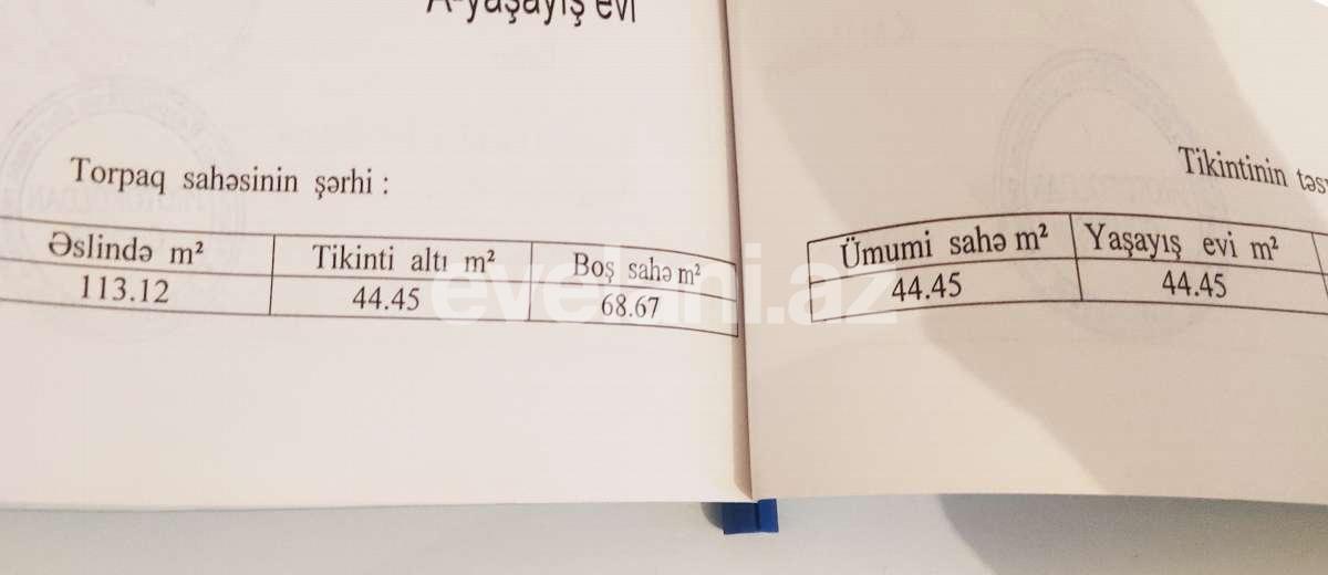 Satılır, həyət evi / bağ, 2 otaqlı, 44.98 m², Bakı, Suraxanı r, Massiv D q.