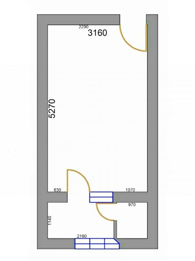 Satılır, köhnə tikili, 1 otaqlı, 21 m², Bakı, Qaradağ r, Sahil q.
