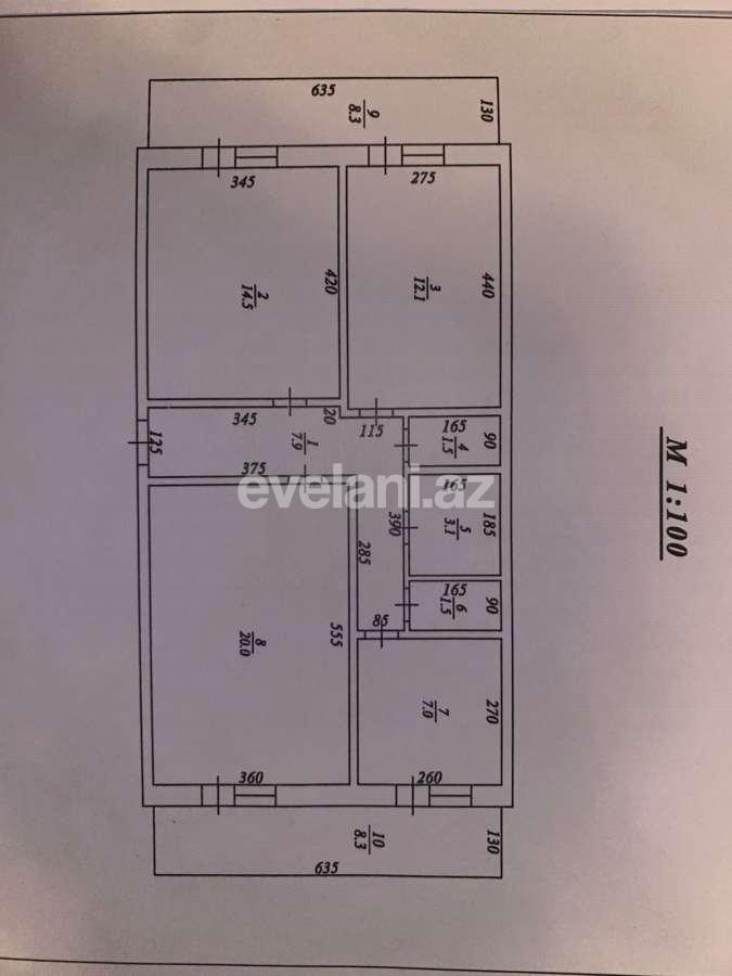 Продаётся, вторичка, 3-комнаты, 85 m², Баку, Низаминский r, 8-й километр p, Нефтчиляр m.