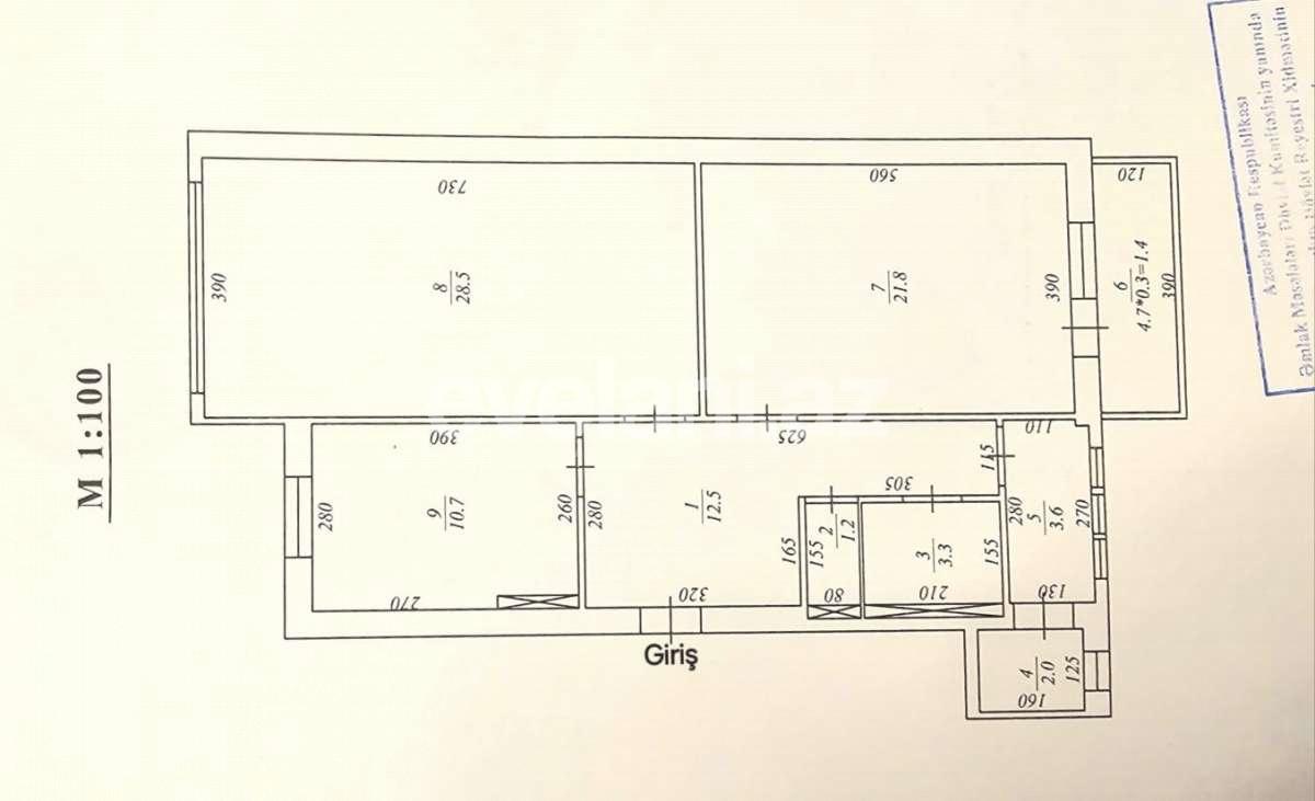 Satılır, yeni tikili, 3 otaqlı, 85 m², Bakı, Yasamal r, Yasamal q, Nizami m.